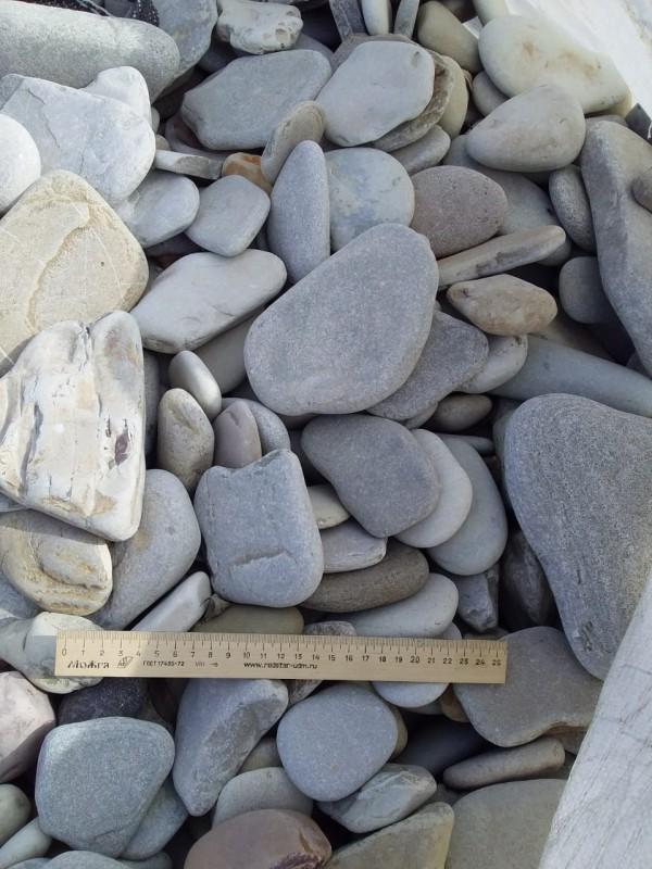 Галька черноморская фр. 50-100; 70-120; 100-150 мм.