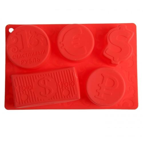 Силиконовые формы для выпечки "Счастливый рубль"