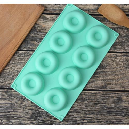 Силиконовые формы для выпечки «Пончики» 8 шт. d=65 h=21 175х295мм.