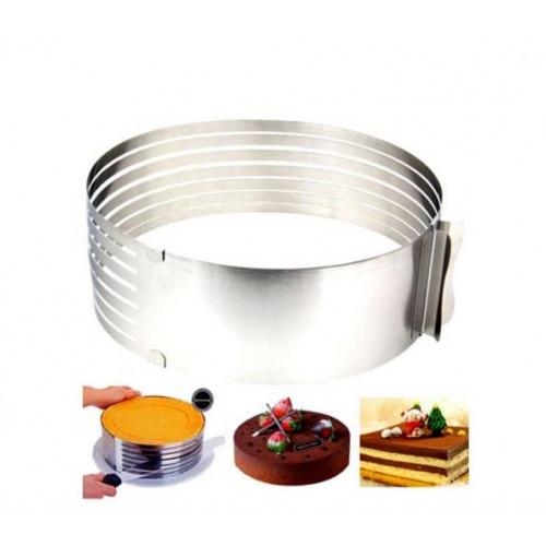 Кольцо регулируемое для нарезки бисквитов 16-20 см