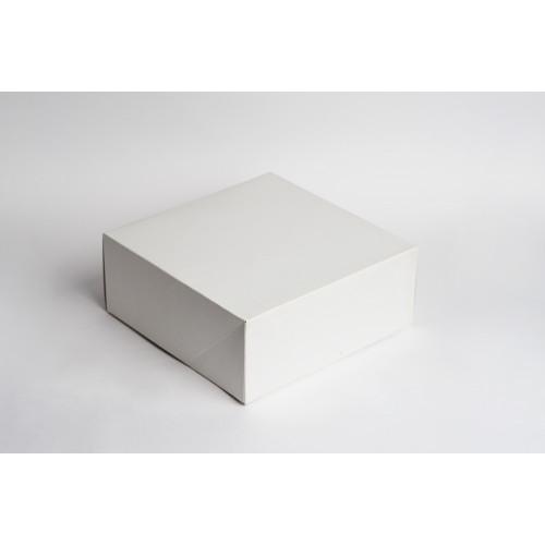 Упаковка для торта 3049, 22,5*22,5*9 см белая КТ 90