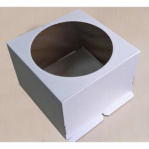 Упаковка для торта 1491, 24*24*12 см 1.5 кг с окном