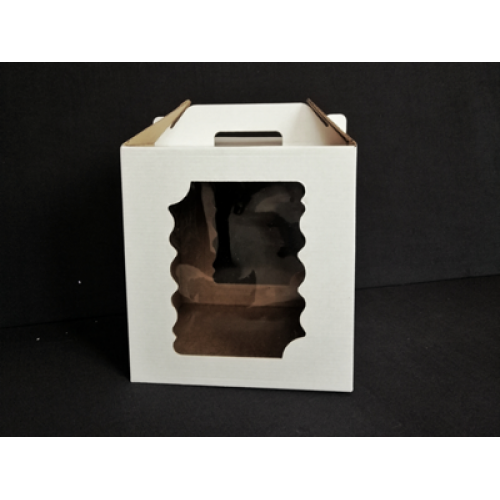 Упаковка для торта 5036, 24*24*26 см два окна