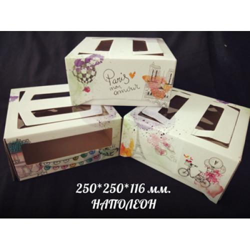 Упаковка для торта 315, 25*25*12 см "Наполеон"