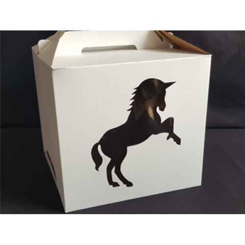 Упаковка для торта 5490, 26*26*28 см ЕДИНОРОГ