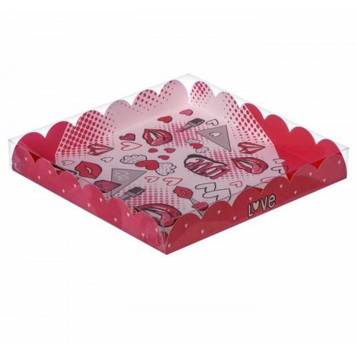 Коробка для кондитерских изделий «Любовь», 21 × 21 × 3 см