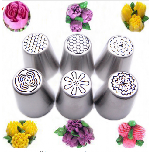 Набор насадок 6 шт "Тюльпаны"