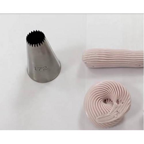 Насадка "Звезда French открытая 22 луча" d=10x25 h=40 мм к172