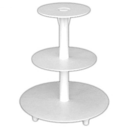 Подставки для торта и капкейков 894, 3 яруса пластиковая