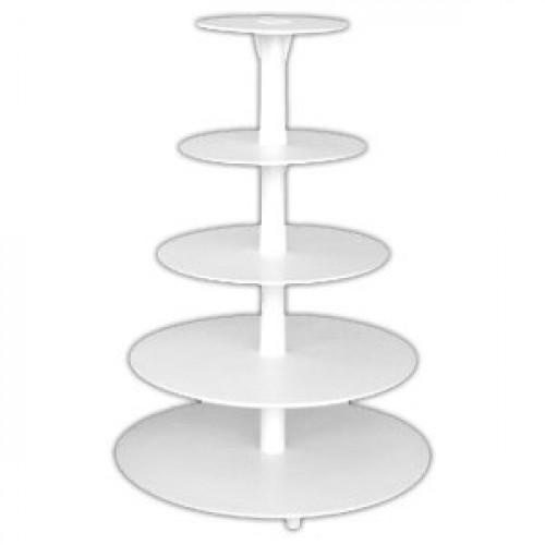 Подставки для торта и капкейков 891, 5 ярусов пластиковая