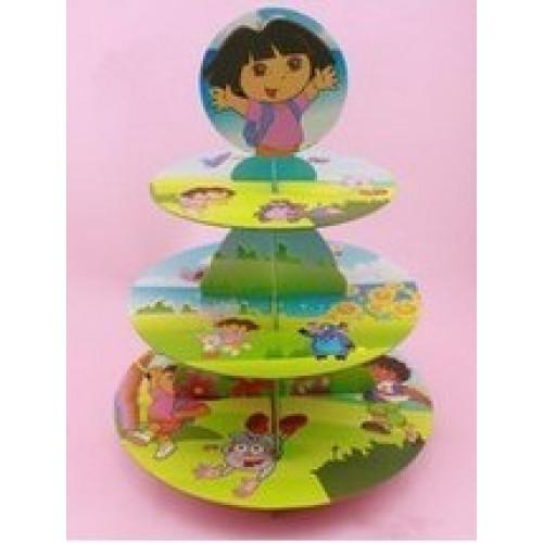 Подставки для торта и капкейков 1738, Даша путешественница, картон