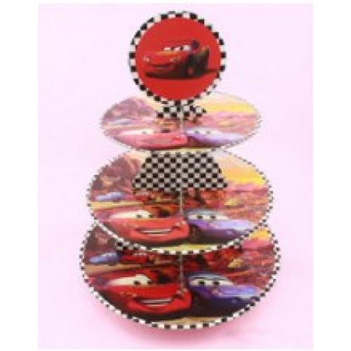 Подставки для торта и капкейков 1741, "Тачки", картон