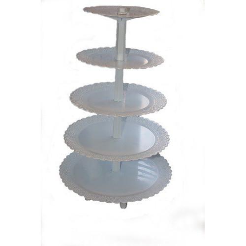 Подставки для торта и капкейков 893, пластик 5 ярусов