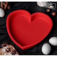 Силиконовые формы для выпечки "Сердце", h=3,8 см