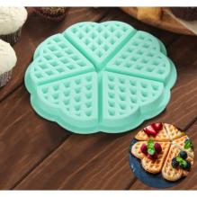 Силиконовые формы для выпечки "Вафля. Сердце"