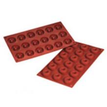 Силиконовые формы для выпечки «Пончики» 18 шт. d=4 17,5х30 см.