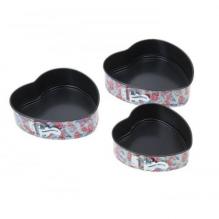 Набор форм для выпечки "Розы. Сердца", 3 шт.: d=18 см, 22 см, 25 см