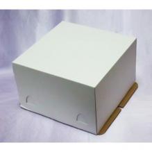 Упаковка для торта 3059, 21*21*10 см белая