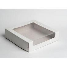 Упаковка для торта 2820, 22,5*22,5*11 см с окном КТ 110