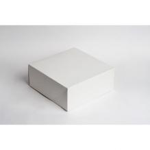 Упаковка для торта 3049, 22,5*22,5*9 см белая КТ 90