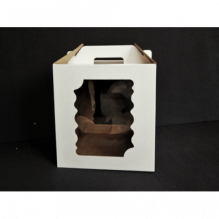 Упаковка для торта 5036, 24*24*26 см два окна