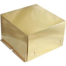 Упаковка для торта 3047, 30*30*19 см золотой