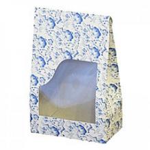 Коробка картонная 120х60х190 мм с окном Гжель