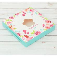 Коробка для кондитерских изделий От всей души 25 × 25 × 4,5 см