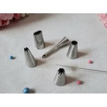 Набор кондитерских насадок 5 шт + ершик