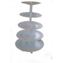 Подставки для торта и капкейков 893, пластик 5 ярусов