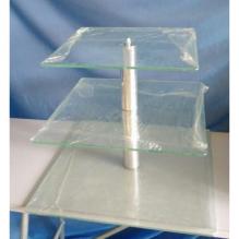 Подставки для торта и капкейков 887, 3 уровня стекло (400*350*300 см)